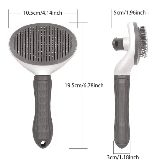 Brosse Auto-Nettoyante pour Chiens & Chats – Peigne Démêlant Anti-Poils | Outil de Toilettage Professionnel pour Animaux