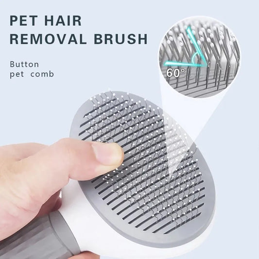 Brosse Auto-Nettoyante pour Chiens & Chats – Peigne Démêlant Anti-Poils | Outil de Toilettage Professionnel pour Animaux