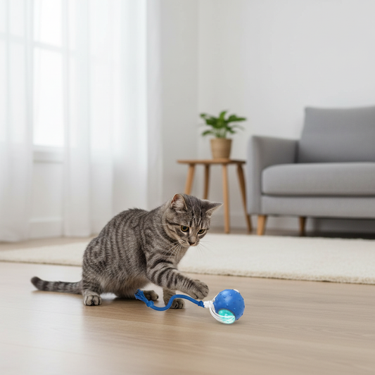 Balle Interactive Roulante pour Chat - Super Motrice